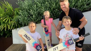 David Warner's Daughters Show Off Personalised Cricket Bats As ICC Announce Full Schedule of T20 World Cup 2022