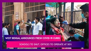West Bengal Announces Fresh Curbs As Covid-19 Cases Rise, Schools To Shut, Offices To Operate At 50%