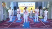 India News | Every Participant Helping Serve Humanity, Says Sonowal During Global Surya Namaskar Demonstration Programme