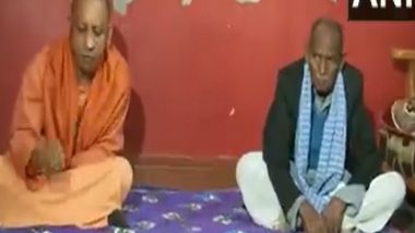 Makar Sankranti 2022: UP CM Yogi Adityanath Had 'Khichdi' With Dalit Party Worker Amrit Lal Bharti, His Family in Gorakhpur on Occasion of  Sankranti (Watch Video)