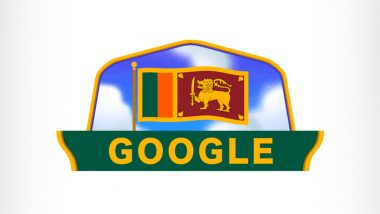 Sri Lanka Independence Day 2022: Google Doodle Displays the Waving Lion Flag of The Country (View Post)