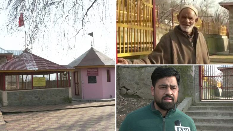 Jammu and Kashmir: Specially Abled Muslim Father-Son Duo Takes Care of Hindu Temple In Srinagar