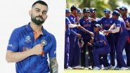 ICC Under-19 World Cup Final 2022: Virat Kohli Interacts With Indian Cricketers, Offers 'Valuable Tips' Ahead of Big Match Against England