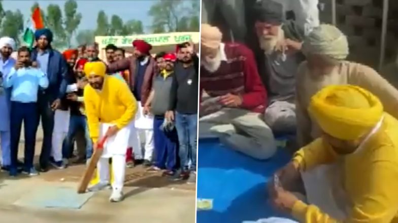 Punjab Assembly Elections 2022: CM Charanjit Singh Channi Plays Cricket And Cards With Locals During Campaigning In Barnala's Aspal Khurd (Watch Video)