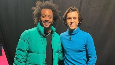 Real Madrid's Marcelo Meets Hollywood Star Tom Holland (See Post)