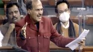 India News | Unable to Discharge Duties as MP, WB Ruling Party Goons Restricting My Movement: Adhir Ranjan Chowdhury Writes to Om Birla