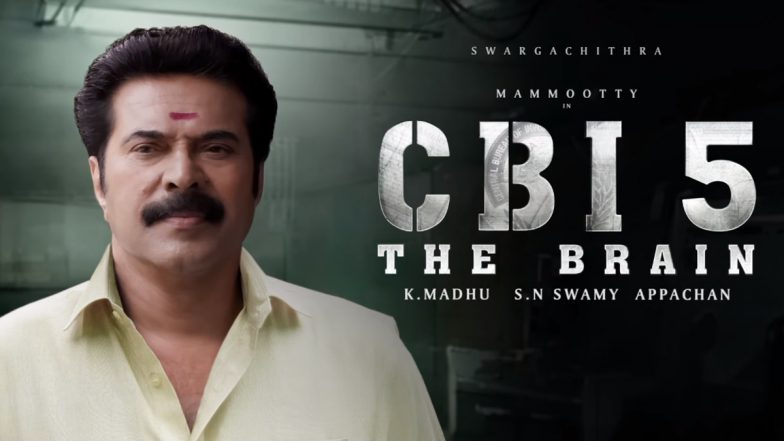 CBI 5 The Brain: Makers Unveil a New Title Motion Poster From Mammootty’s Investigative-Thriller Film! (Watch Video)