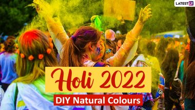 Holi 2022 DIY Natural Colours: Easy Ways to Make Eco-Friendly Rang and Gulal at Home and Keep Toxic Chemicals Far Away From Your Skin and Hair (Watch Videos)
