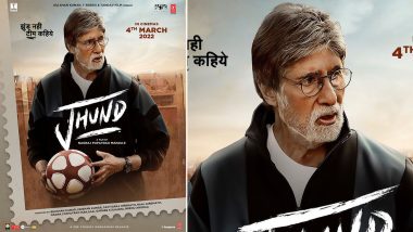 Jhund: Amitabh Bachchan’s Sports Film To Hit the Big Screens on March 4; Check Out New Poster!