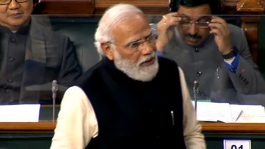 PM Narendra Modi Address in Parliament: Pandit Jawaharlal Nehru Had Also Given Up on Inflation, Says PM