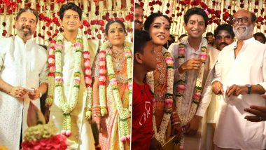 Rajinikanth, Kamal Haasan Light Up Tamil Film Producer GN Anbu Chezhiyan’s Daughter’s Wedding; Check Out Viral Pics
