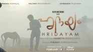 Hridayam OTT Premiere: Pranav Mohanlal, Kalyani Priyadarshan and Darshana Rajendran&rsquo;s Film to Stream on Disney+ Hotstar From February 18!