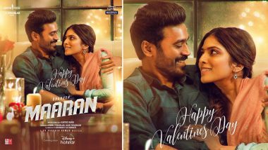 Maaran: This Romantic Still Of Dhanush And Malavika Mohanan Is A Perfect Treat For Fans On Valentine’s Day!