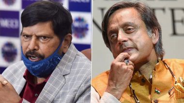 Ramdas Athawale Trolls Shashi Tharoor For Typo in Tweet in Response to Jibe on Twitter