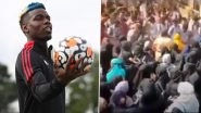 Paul Pogba Instagrams Video of &lsquo;Hindutva Mob&rsquo; Harassing Muslim Girls Wearing Hijab in Karnataka, Watch Manchester United Football Star's IG Post!