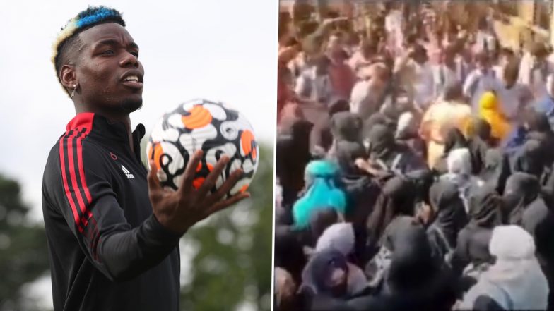 Paul Pogba Instagrams Video of ‘Hindutva Mob’ Harassing Muslim Girls Wearing Hijab in Karnataka, Watch Manchester United Football Star's IG Post!