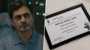 Nawazuddin Siddiqui&rsquo;s No Land&rsquo;s Man Wins the Prix Du Public Award at Vesoul International Film Festival