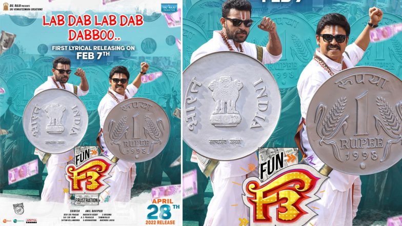 F3 Song Lab Dab Lab Dab Dabboo: First Single From Venkatesh Daggubati – Varun Tej Konidela’s Film To Be Out On February 7 (View Poster)