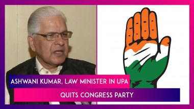 Ashwani Kumar, Law Minister In UPA, Quits Congress Party