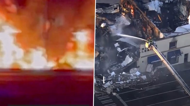 Gasoline Tanker Crashes Into Long Island Building, Bursts Into Fireball