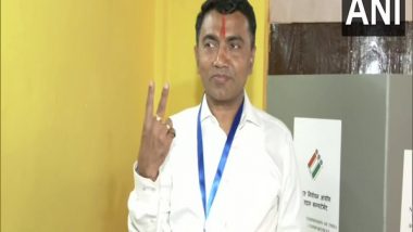 Goa Assembly Elections 2022: Pramod Sawant Cast Vote in Kothambi Constituency, Expresses Confidence About BJP's Victory