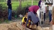 India News | Rajasthan: 4-year-old Boy Falls in Borewell in Sikar