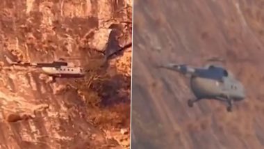 Karnataka: 19-Year-Old Teen, Trapped on Ledge At Nandi Hills, Rescued by Indian Air Force (Watch Video)