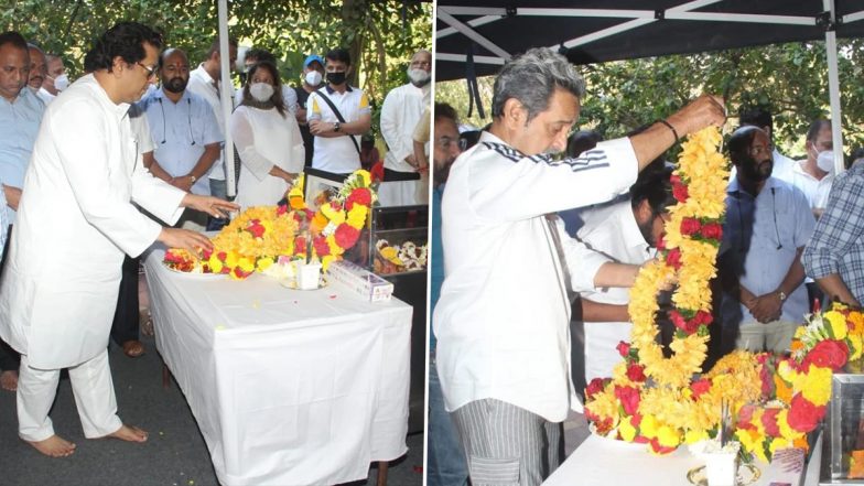 RIP Ramesh Deo: Raj Thackeray, Mahesh Manjrekar Attend Last Rites of the Veteran Actor (View Pics)