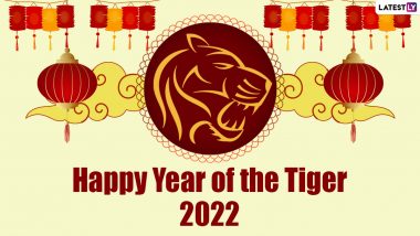 Chinese Lunar New Year 2022 Images & HD Wallpapers for Free Download Online: Wish Happy Year of the Tiger With CNY Quotes, WhatsApp Messages, GIFs and Greetings