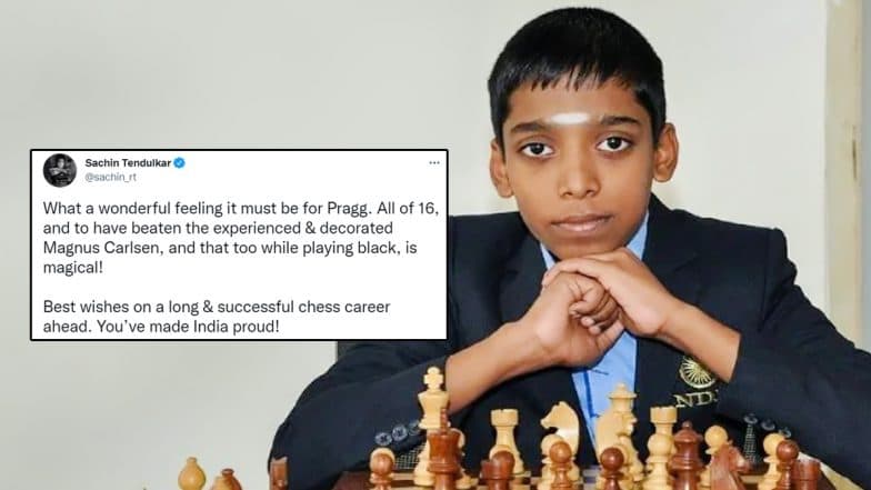 Sachin Tendulkar congratulates R Praggnanandhaa on defeating Magnus  Carlsen; - Hindustan Times