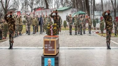 India News | Indian Army Pays Tribute to Soldier Killed in Srinagar Accident