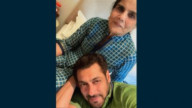 Salman Khan Is in ‘Jannat’ As He Relaxes in His Mother Salma Khan’s Lap (View Pic)