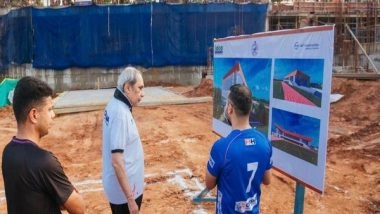 India News | Odisha: Naveen Patnaik Reviews Progress of India's First Indoor Athletic Stadium Project in Bhubaneswar