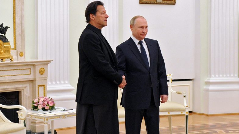 Russian President Vladimir Putin meets Pakistan PM Imran Khan Amidst Ukraine Conflict