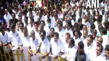 India News | AIADMK Protest Against Arrest of Ex-TN Minister Jayakumar