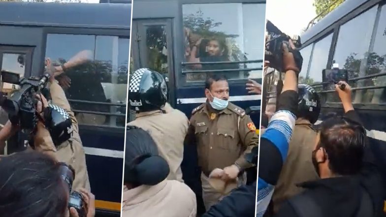 Karnataka Hijab Row: Delhi Police Detains AISA Workers Marching Towards Karnataka Bhawan in National Capital (Watch Video)