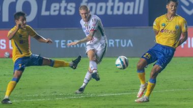 ATK 2-2 KBFC, ISL 2021-22 Match Result: ATK Mohun Bagan Go Top of Table After Draw with Kerala Blasters FC