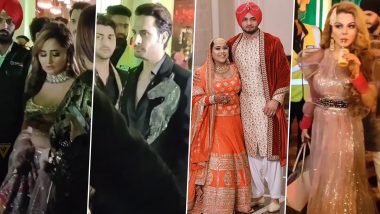 Afsana Khan Weds Saajz: Umar Riaz, Rashami Desai, Rakhi Sawant Attend the Grand Shaadi in Chandigarh (Watch Videos)