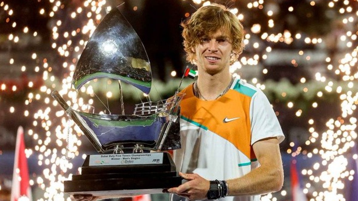 Andrey Rublev wins 2022 Dubai Tennis Championship