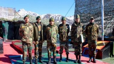 India News | Eastern Army Commander Visits Forward Areas; Reviews Operational Preparedness Along Sikkim Border
