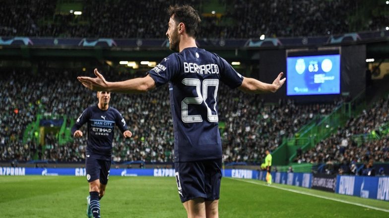 Sporting CP vs Manchester City Match Results: Bernardo Silva’s Brace Takes Pep Guardiola's Men to 5-0 Win in UCL 2021-22 Match