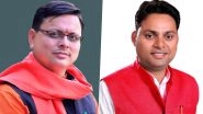 Uttarakhand Assembly Elections 2022: CM Pushkar Singh Dhami To Take On Old Rival Bhuwan Chandra Kapri in Khatima; Here Are Key Electoral Battles To Watch Out for in Vidhan Sabha Polls