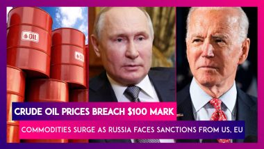 Crude Oil Prices Breach $100 Mark, Commodities Surge As Russia Faces Sanctions From US, EU