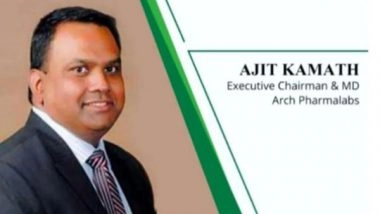 Business News | Dr Ajit Kamath, Managing Director, Ms Arch Pharmalabs Ltd Conferred Honorary Doctorate in Health Administration