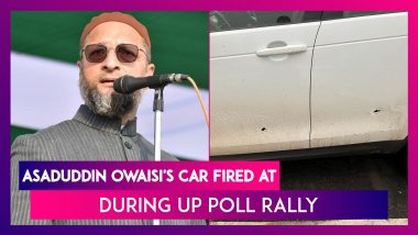 Asaduddin Owaisi's Car Fired At During UP Poll Rally