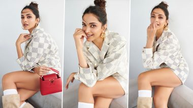 Deepika Padukone Is a Glam Diva in Louis Vuitton’s Chequered Skirt and Blazer Set (View Pics)