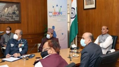 India News | Rajnath Singh Reviews Preparations for DefExpo-2022