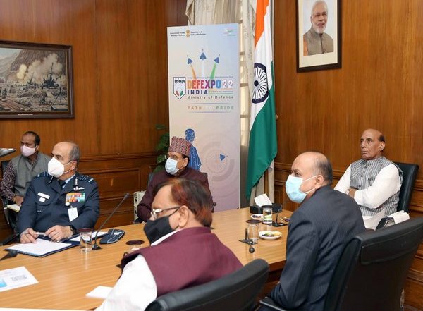 India News | Rajnath Singh Reviews Preparations for DefExpo-2022