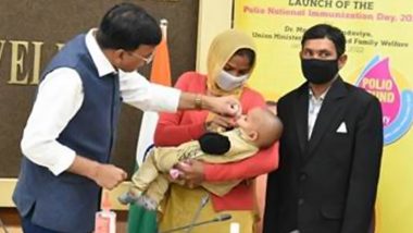 Dr Mansukh Mandaviya Launches Polio National Immunization Day 2022, Administers Polio Drops to Children