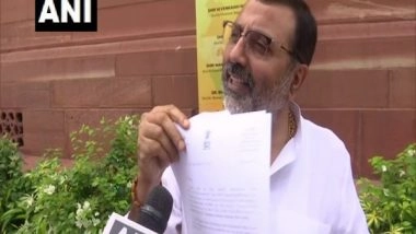 India News | Nishikant Dubey Gives Breach of Privilege, Contempt Notice in LS Against Rahul Gandhi